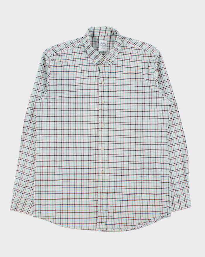 Vintage Brooks Brothers Heavyweight Checked Long Sleeve Shirt - XL