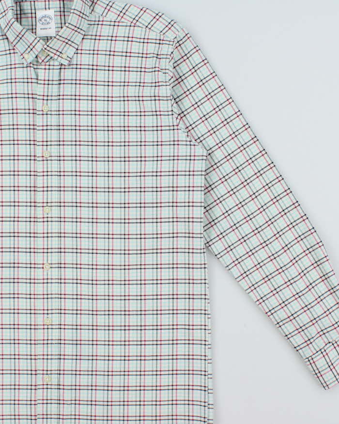 Vintage Brooks Brothers Heavyweight Checked Long Sleeve Shirt - XL