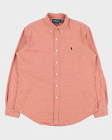 Vintage Y2K 00s Ralph Lauren Gingham Custom Fit Long Sleeve Shirt - L