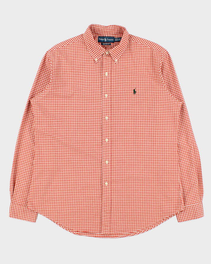 Vintage Y2K 00s Ralph Lauren Gingham Custom Fit Long Sleeve Shirt - L