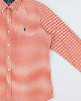Vintage Y2K 00s Ralph Lauren Gingham Custom Fit Long Sleeve Shirt - L