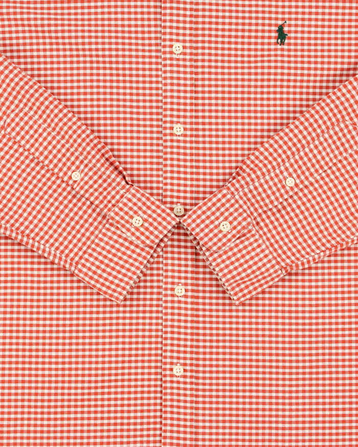Vintage Y2K 00s Ralph Lauren Gingham Custom Fit Long Sleeve Shirt - L