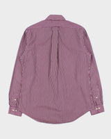 Vintage Y2K 00s Ralph Lauren Striped Custom Fit Long Sleeve Shirt - M
