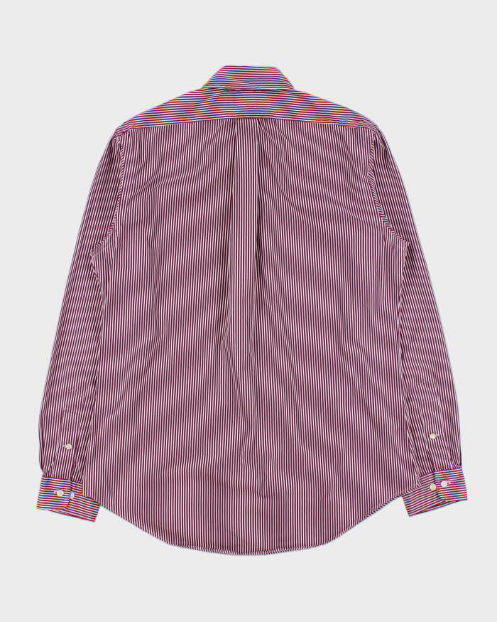 Vintage Y2K 00s Ralph Lauren Striped Custom Fit Long Sleeve Shirt - M