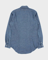 Vintage Y2K 00s Ralph Lauren Chambray Denim Classic Fit Long Sleeve Shirt - S
