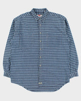 Vintage 1990s Levi's White Tab Plaid Long Sleeve Denim Shirt - L