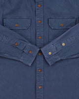 Vintage Polo Ralph Lauren Prussian Blue Denim Long Sleeve Utility Shirt - M