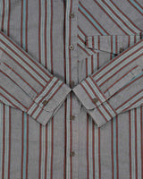 Vintage Mountain Hardwear Embroidered Striped Long Sleeve Technical Shirt - L