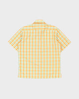 Vintage Y2K 00s GQ Plaid Superfine Cotton Short Sleeve Dagger Collar Shirt - XL