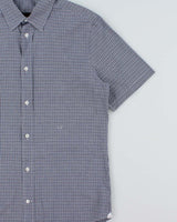 Vintage Y2K 00s Louis Vuitton Plaid Embroidered LV Short Sleeve Shirt - L