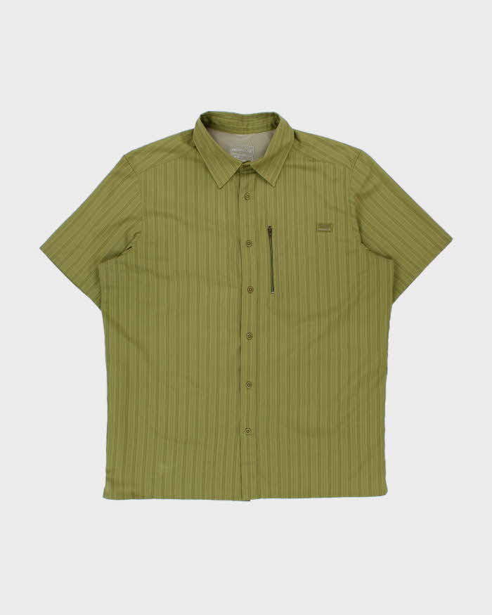 Merrell Opti-Wick UPF 30+ Lightweight Striped Short Sleeve Technical Shirt - L