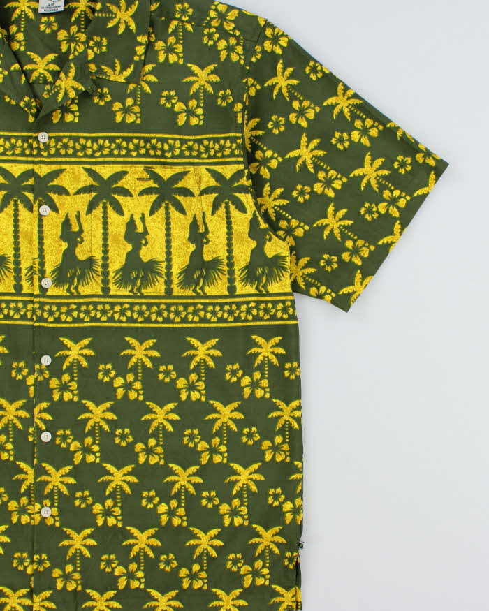 Vintage 1990s Ocean Pacific OP Shell Hawaiian Aloha Shirt - L