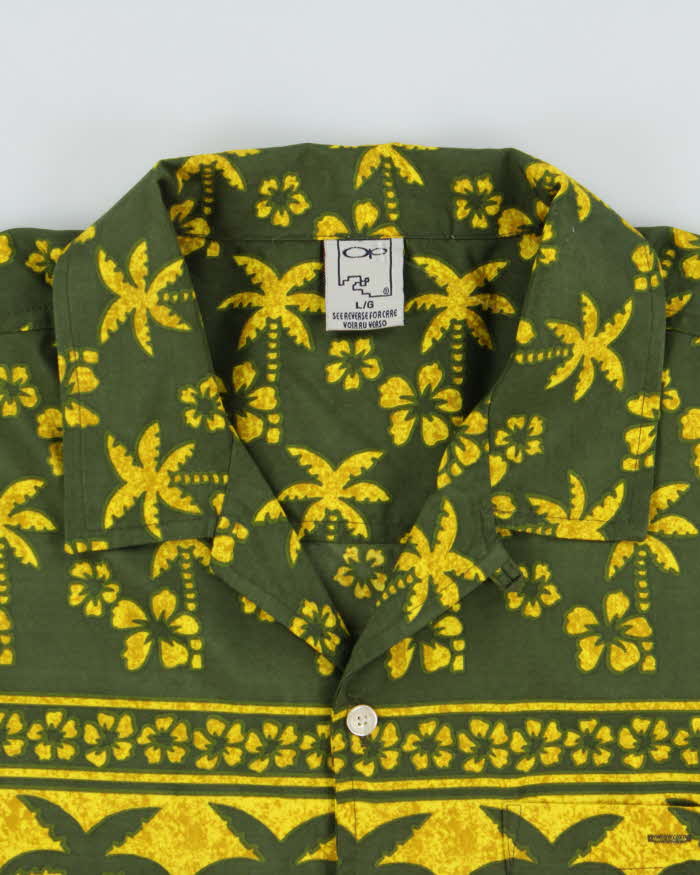Vintage 1990s Ocean Pacific OP Shell Hawaiian Aloha Shirt - L
