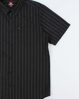 Vintage Quiksilver Striped Short Sleeve Pocket Shirt - XL
