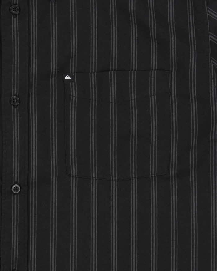 Vintage Quiksilver Striped Short Sleeve Pocket Shirt - XL