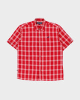 Vintage Y2K 00s Exco Jeans Plaid Embroidered Short Sleeve Shirt - L