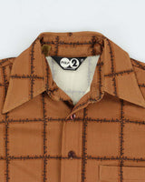 Vintage 1970s Plus 2 ABC Patterned Made In Canada Long Sleeve Disco Shirt - S