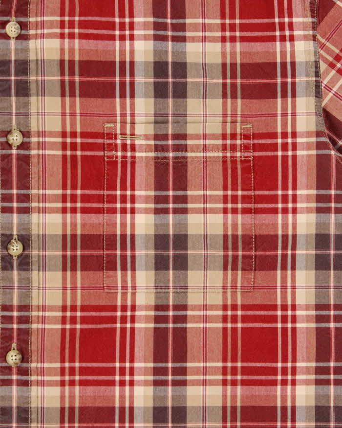 Vintage Eddie Bauer Checked Short Sleeve Shirt - XL