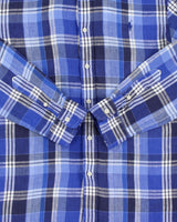 Vintage Ralph Lauren Plaid Linen Slim Fit Long Sleeve Shirt - M