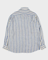 Vintage Y2K 00s Kazi's Striped Arabic Linen Long Sleeve Shirt - M