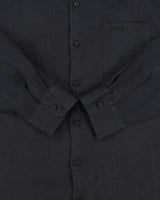 Vintage Y2K 00s Guess Embroidered Linen Regular Fit Long Sleeve Pocket Shirt - XL