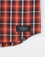 Vintage Harley Davidson Plaid Snap Button Short Sleeve Biker Shirt - S