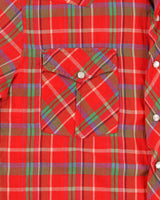 Vintage Y2K 00s Salt Valley Western Plaid Short Sleeve Pearl Snap Button Shirt - S