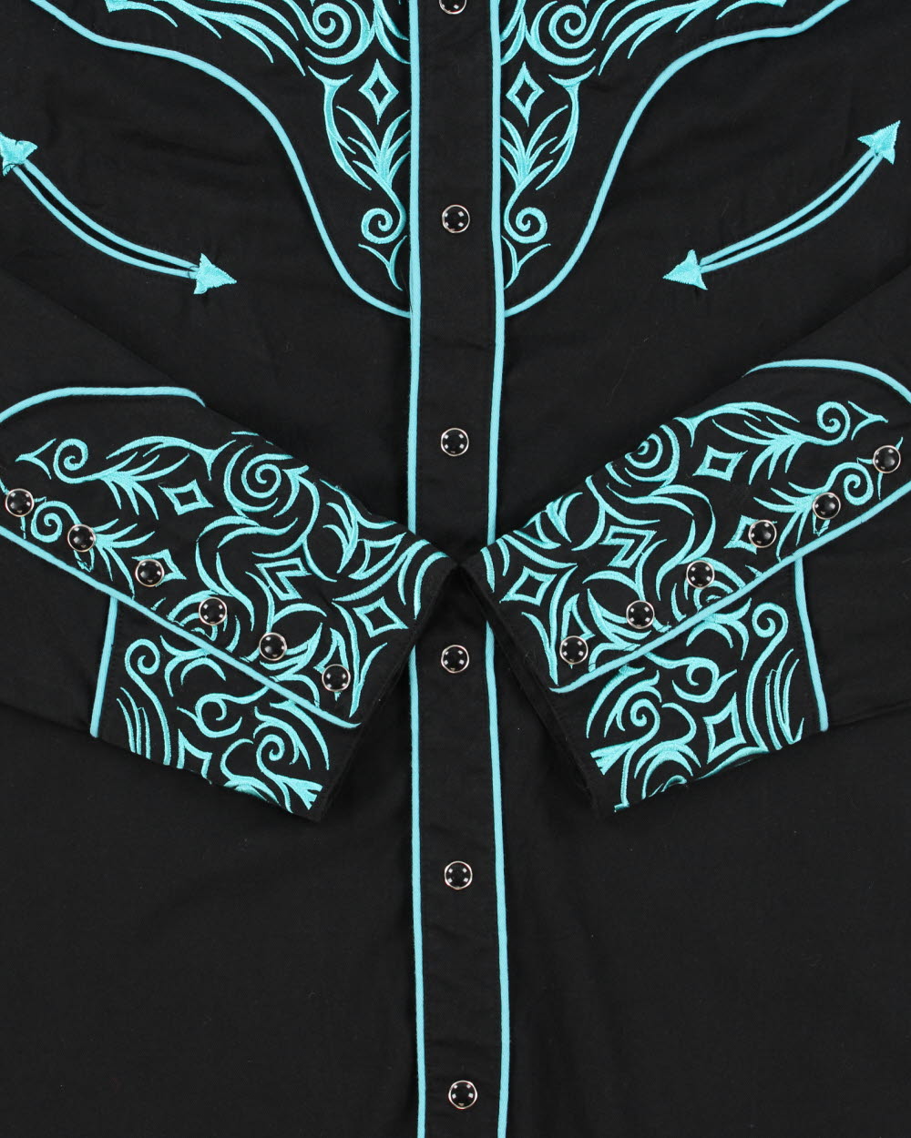Vintage Y2K 00s Scully Heavyweight Embroidered Pearl Snap Button Long Sleeve Western Shirt - XL