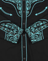 Vintage Y2K 00s Scully Heavyweight Embroidered Pearl Snap Button Long Sleeve Western Shirt - XL