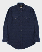 Vintage Wrangler 'George Strait Troubadour Collection' Diamond Snap Button Long Sleeve Paisley Western Shirt - L