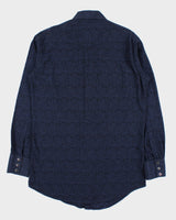 Vintage Wrangler 'George Strait Troubadour Collection' Diamond Snap Button Long Sleeve Paisley Western Shirt - L