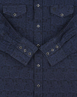Vintage Wrangler 'George Strait Troubadour Collection' Diamond Snap Button Long Sleeve Paisley Western Shirt - L