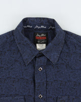 Vintage Wrangler 'George Strait Troubadour Collection' Diamond Snap Button Long Sleeve Paisley Western Shirt - L