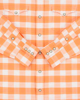 Vintage Polo Ralph Lauren Chain Stitch Plaid Pearl Snap Button Long Sleeve Western Shirt - M