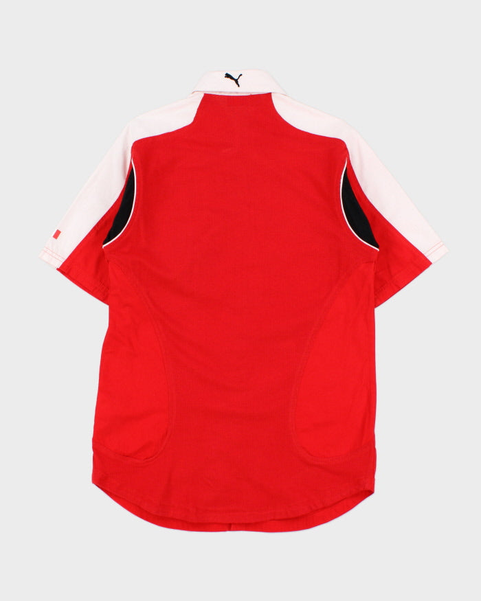 Puma Scuderia Ferrari F1 Racing Patch Embroidered Short Sleeve Pit Crew Shirt - S