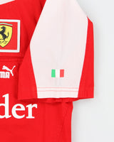 Puma Scuderia Ferrari F1 Racing Patch Embroidered Short Sleeve Pit Crew Shirt - S