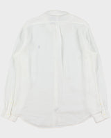 Vintage Ralph Lauren Ocean Wash Linen Slim Fit Long Sleeve Shirt - XXL