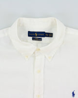 Vintage Ralph Lauren Ocean Wash Linen Slim Fit Long Sleeve Shirt - XXL