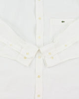 Vintage Y2K 00s Lacoste Ocean Wash Linen Relaxed Fit Long Sleeve Pocket Shirt - XL