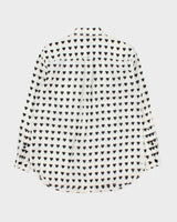 SS2016 Burberry Heart Print Ocean Wash Linen Long Sleeve Unisex Shirt - S