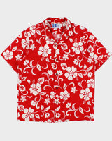 Vintage 1980s RJC Hibiscus Print Made In USA Hawaiian Shirt - L