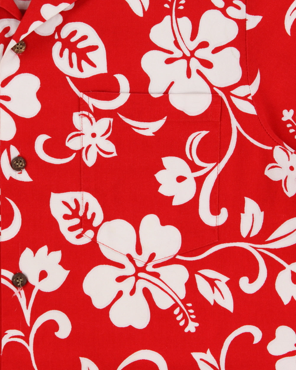 Vintage 1980s RJC Hibiscus Print Made In USA Hawaiian Shirt - L