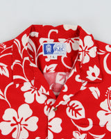 Vintage 1980s RJC Hibiscus Print Made In USA Hawaiian Shirt - L