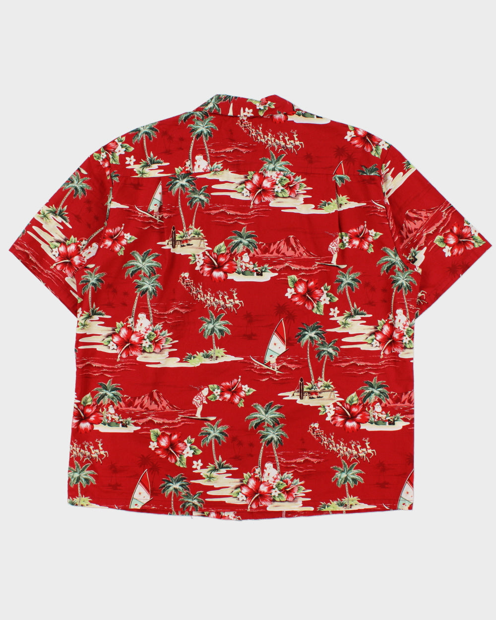 Vintage 1990s KY'S Made In USA Christmas Hawaiian Shirt - XL