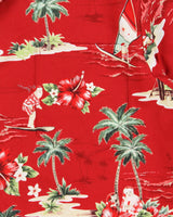 Vintage 1990s KY'S Made In USA Christmas Hawaiian Shirt - XL