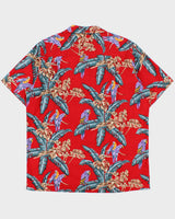 Vintage 1990s Paradise Found Made In USA Hawaiian Shirt - XL