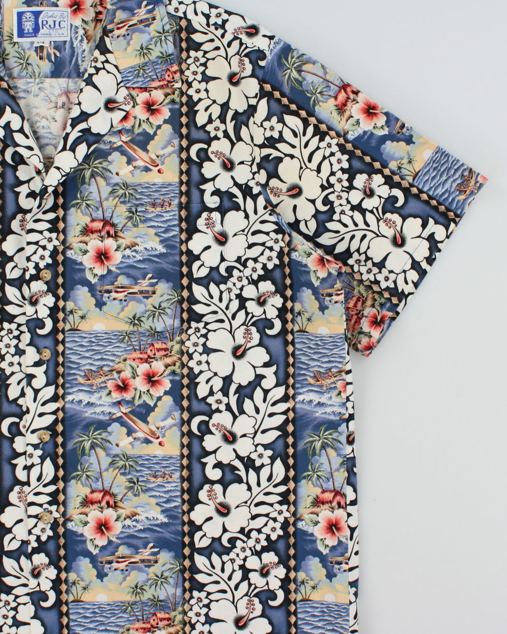 Vintage 1990s RJC Made In USA Hawaiian Shirt - XL