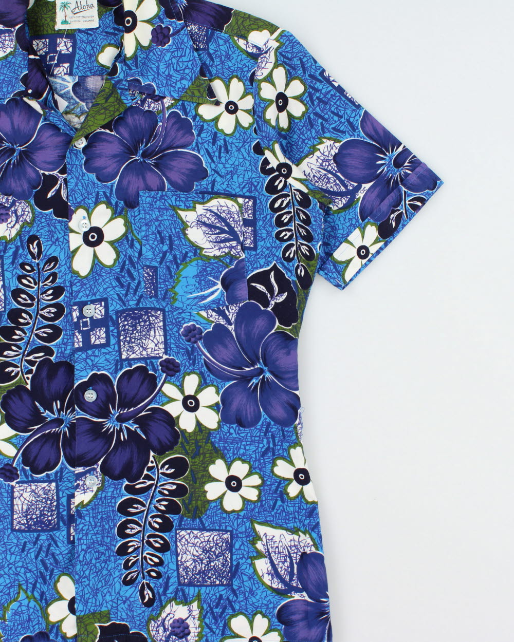 Vintage 1970s Aloha Hawaiian Shirt - M