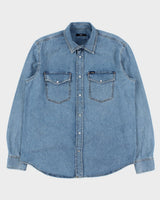Vintage 2000s Diesel Heavyweight Denim Long Sleeved Shirt - XL
