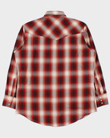 Vintage 1990s Ely Cattleman Checked Western Shirt - L